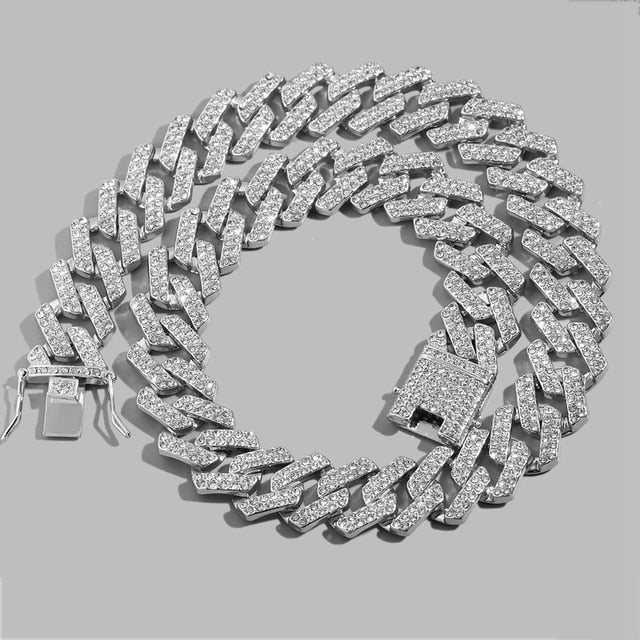 20MM Cuban Link Bracelet - Silver